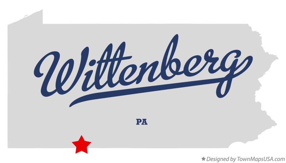 Map of Wittenberg Pennsylvania PA