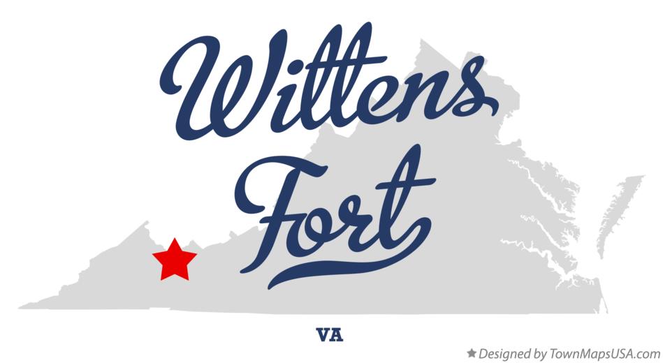 Map of Wittens Fort Virginia VA