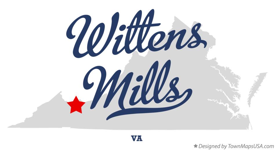 Map of Wittens Mills Virginia VA