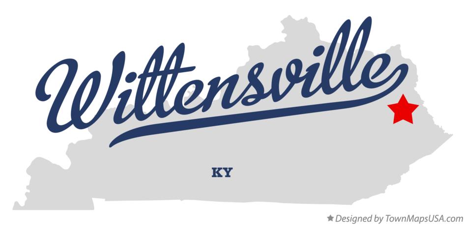Map of Wittensville Kentucky KY