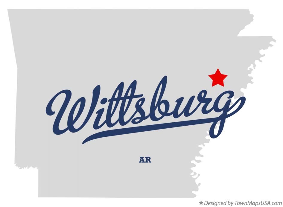 Map of Wittsburg Arkansas AR