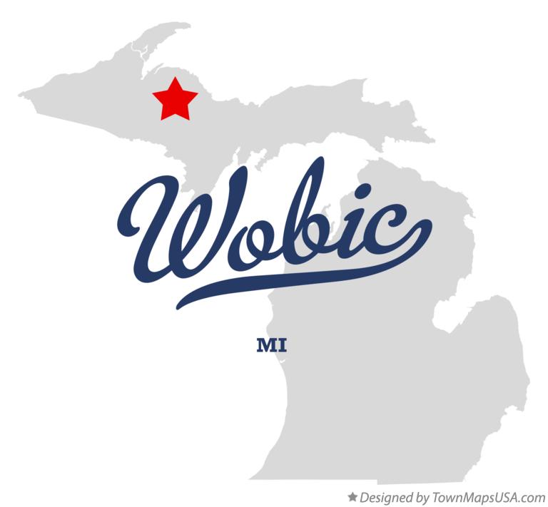Map of Wobic Michigan MI