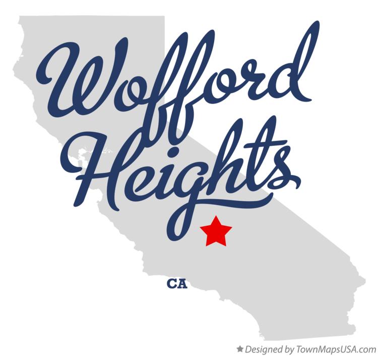 Map of Wofford Heights California CA