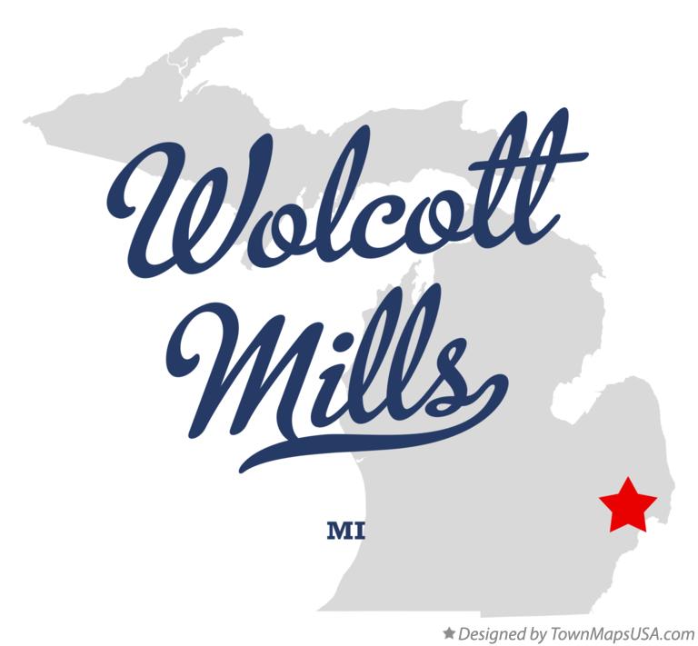 Map of Wolcott Mills Michigan MI