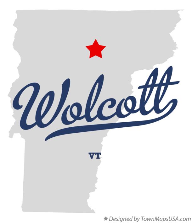 Map of Wolcott Vermont VT