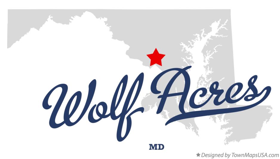 Map of Wolf Acres Maryland MD