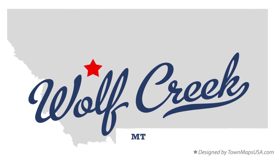 Map of Wolf Creek Montana MT