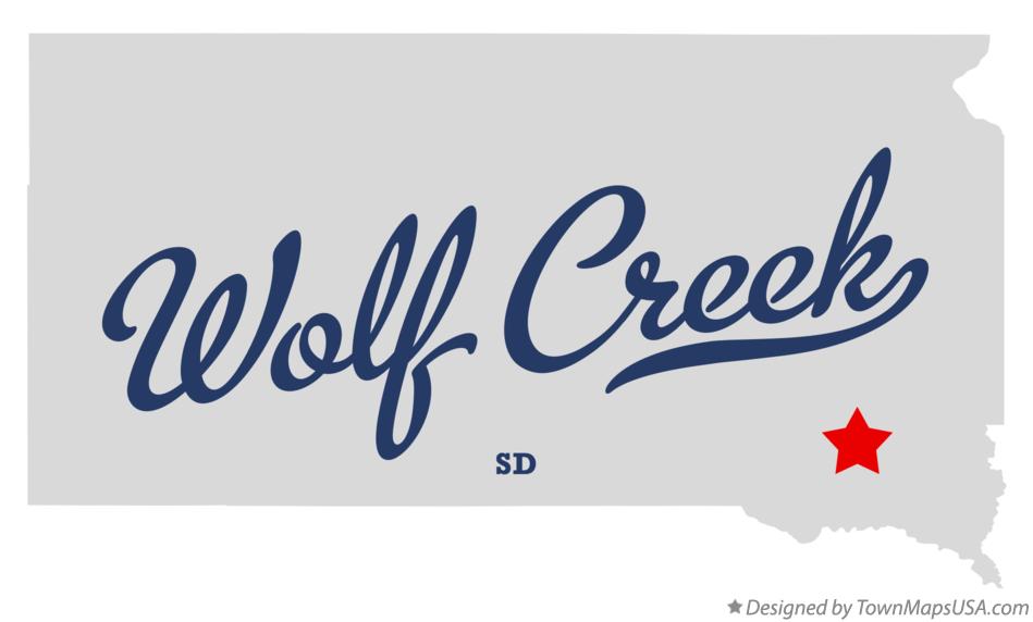 Map of Wolf Creek South Dakota SD