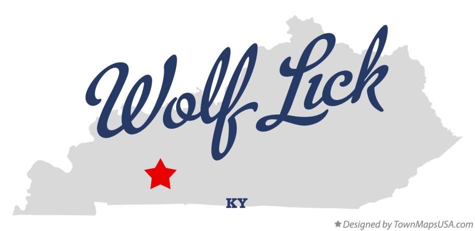 Map of Wolf Lick Kentucky KY