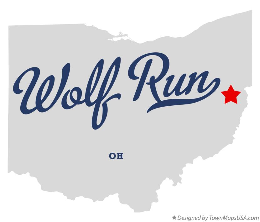 Map of Wolf Run Ohio OH