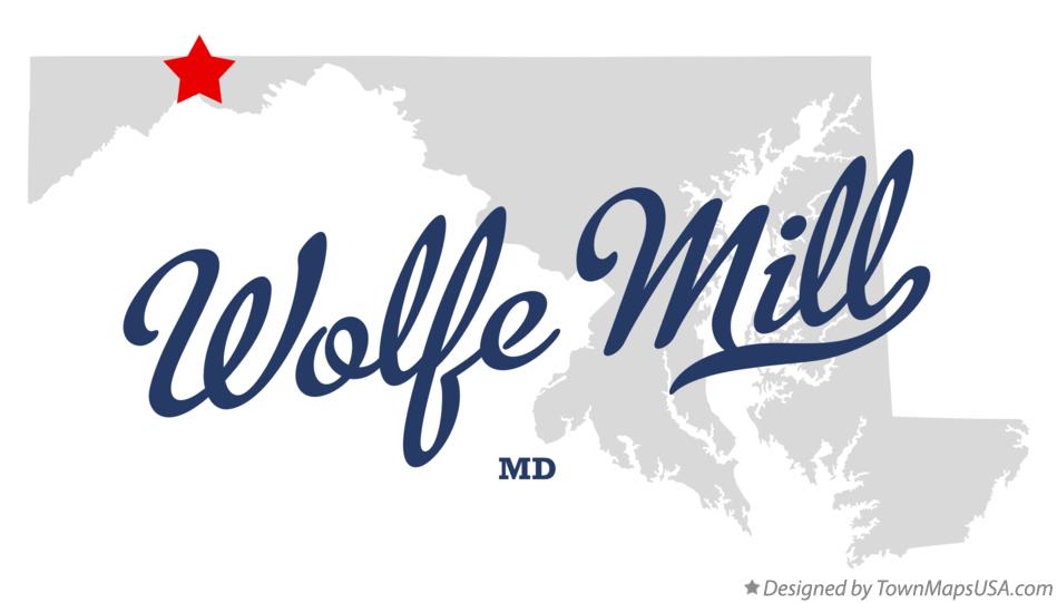 Map of Wolfe Mill Maryland MD