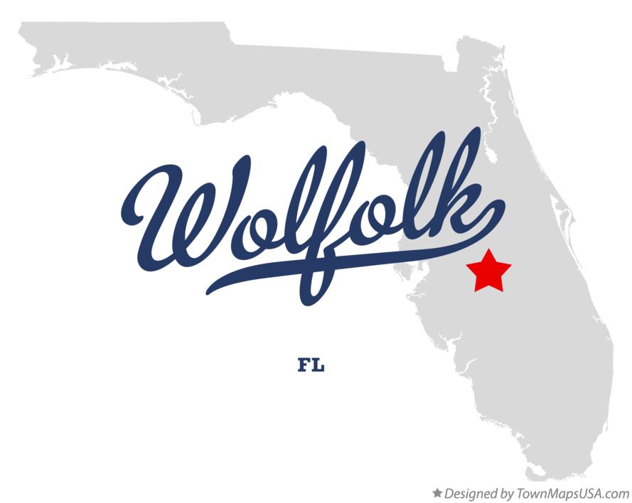 Map of Wolfolk Florida FL