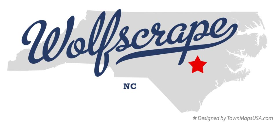 Map of Wolfscrape North Carolina NC