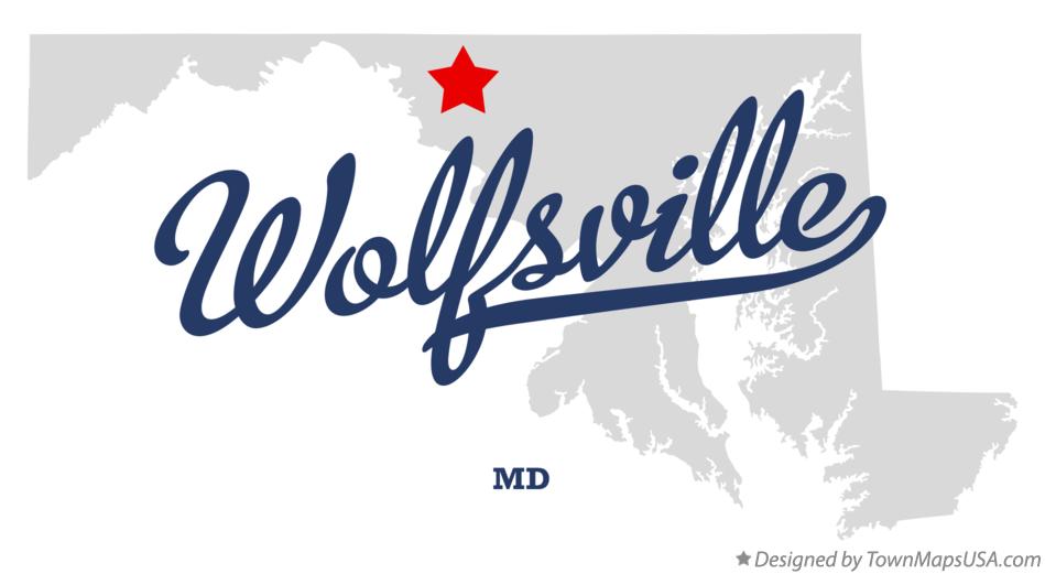 Map of Wolfsville Maryland MD
