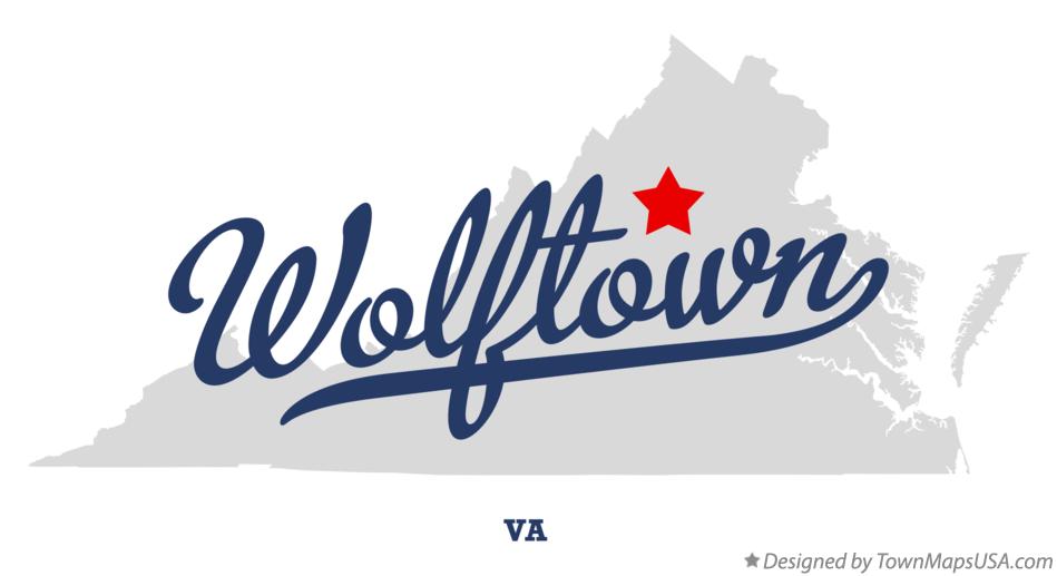 Map of Wolftown Virginia VA