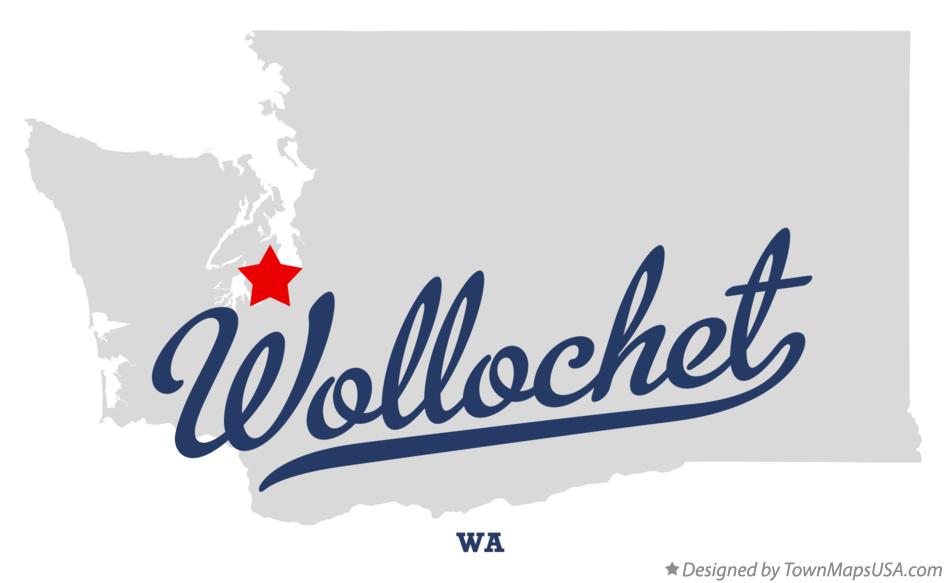 Map of Wollochet Washington WA