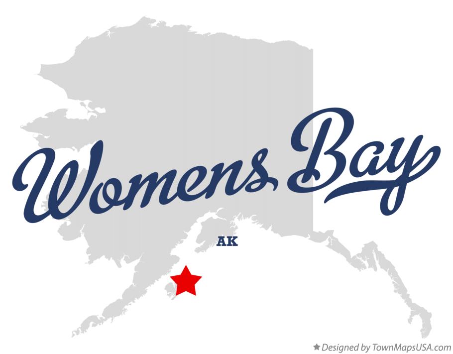 Map of Womens Bay Alaska AK