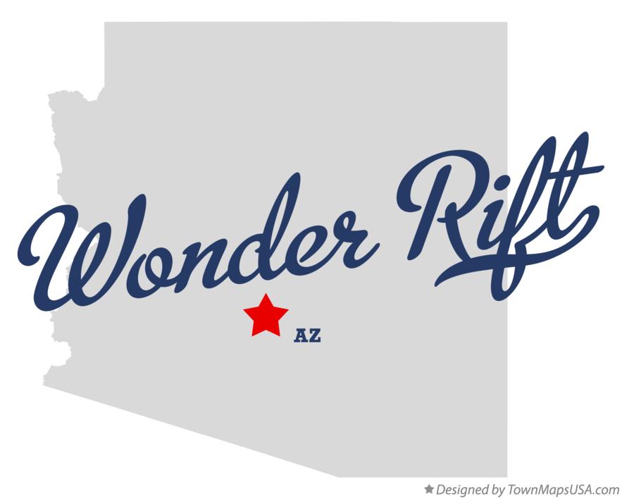 Map of Wonder Rift Arizona AZ