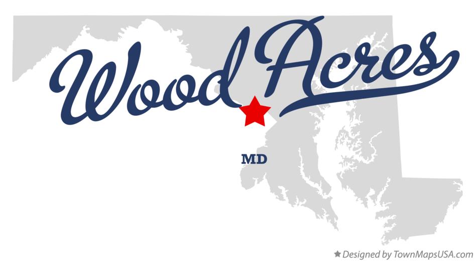 Map of Wood Acres Maryland MD