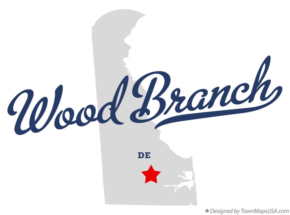Map of Wood Branch Delaware DE
