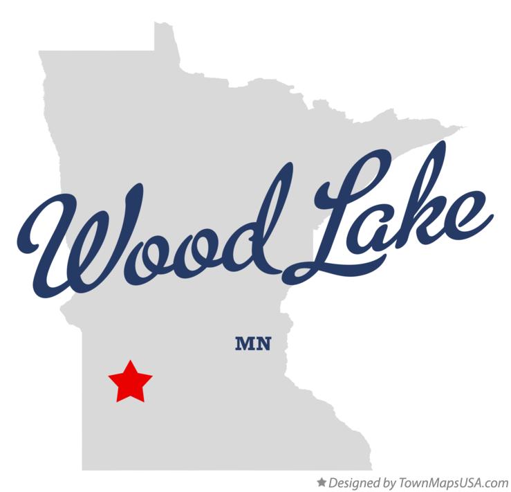 Map of Wood Lake Minnesota MN