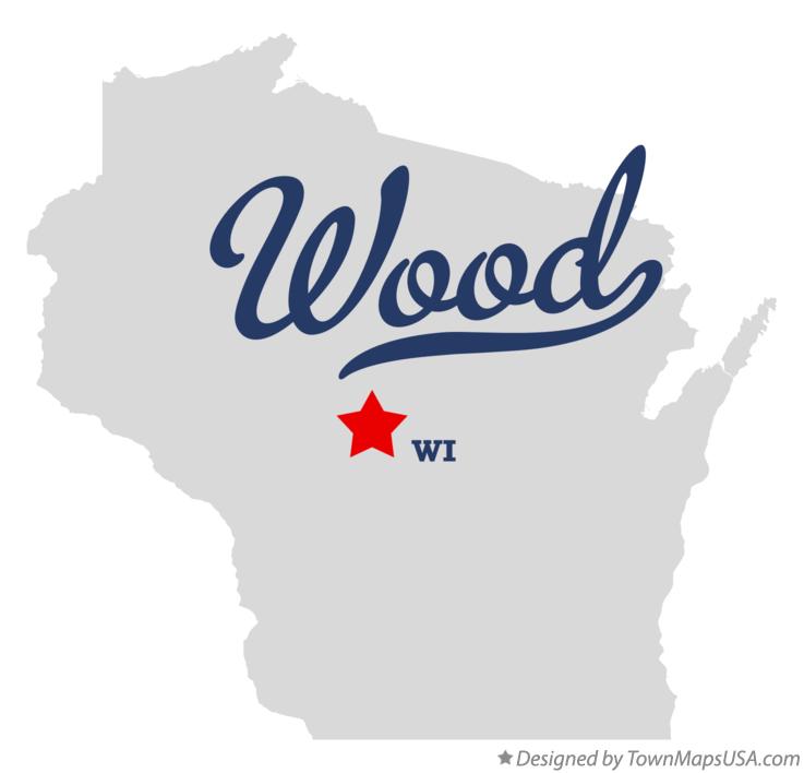 Map of Wood Wisconsin WI