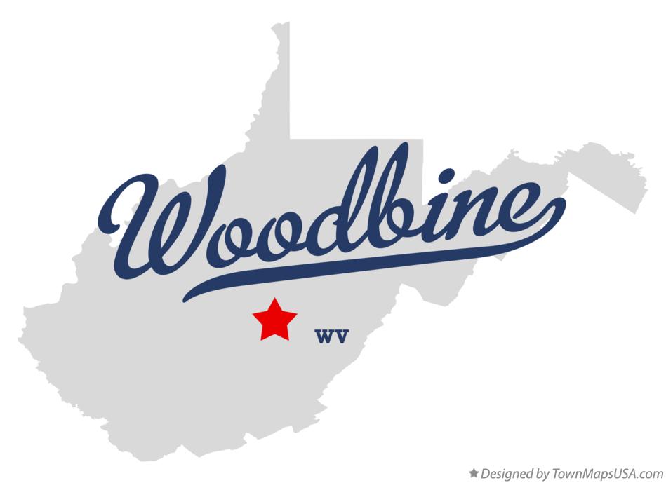 Map of Woodbine West Virginia WV