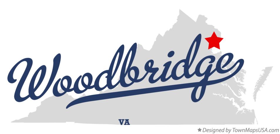 Map of Woodbridge Virginia VA