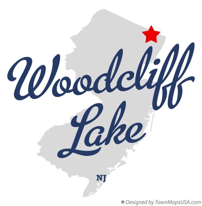 Map of Woodcliff Lake New Jersey NJ
