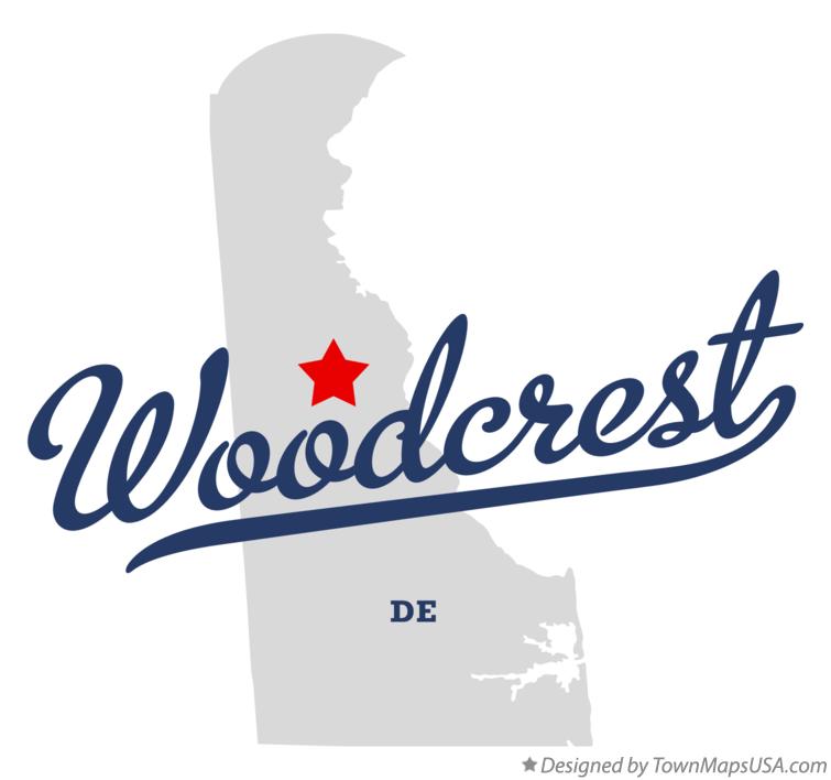 Map of Woodcrest Delaware DE