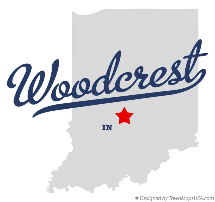 Map of Woodcrest Indiana IN