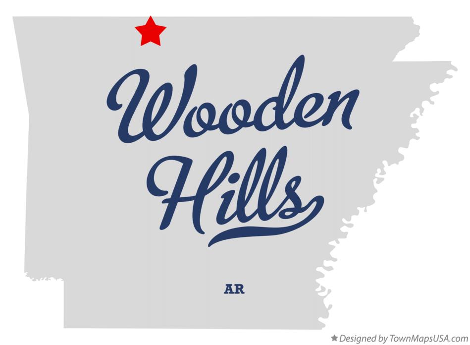 Map of Wooden Hills Arkansas AR