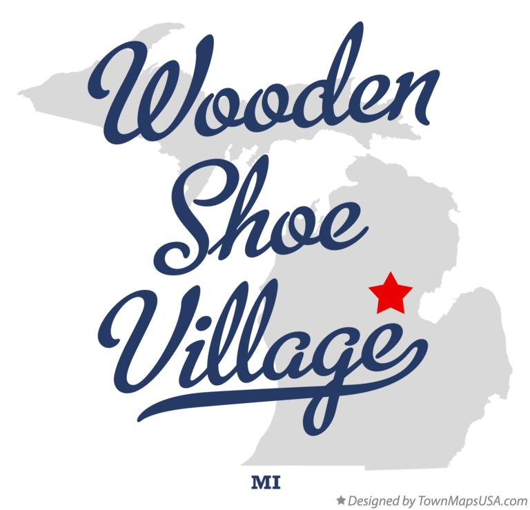 Map of Wooden Shoe Village Michigan MI