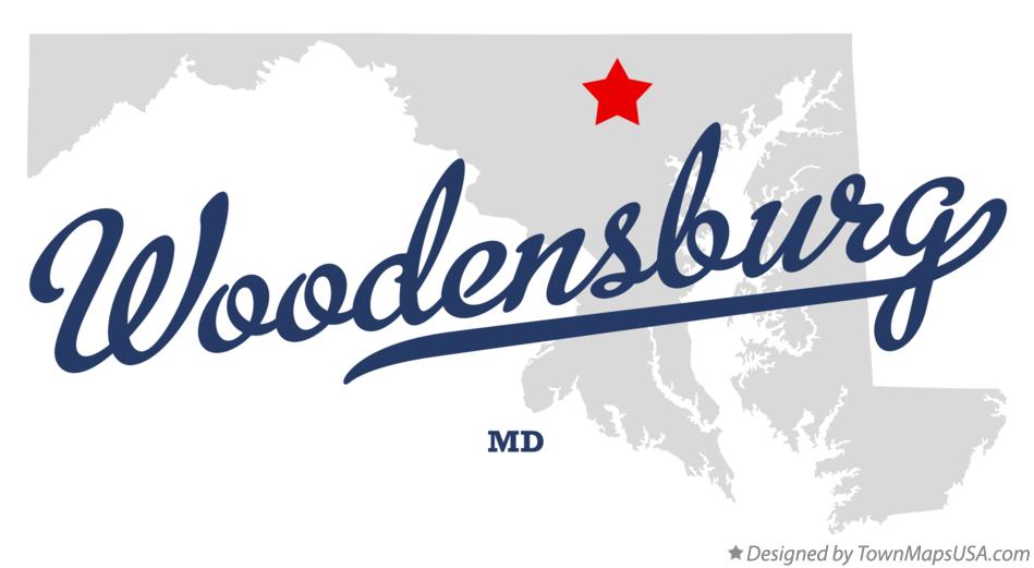 Map of Woodensburg Maryland MD