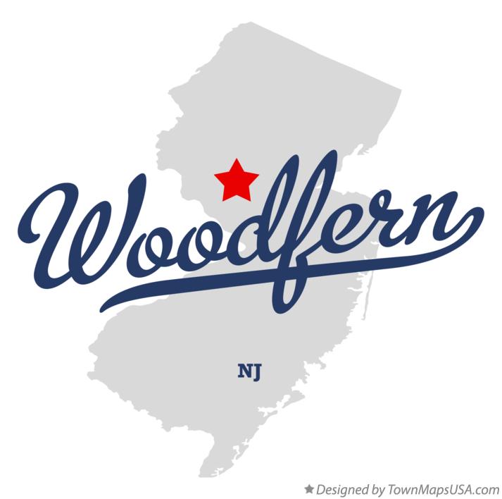Map of Woodfern New Jersey NJ