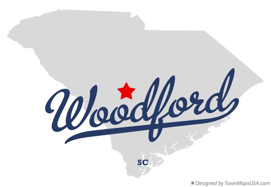 Map of Woodford South Carolina SC