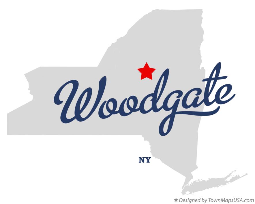 Map of Woodgate New York NY