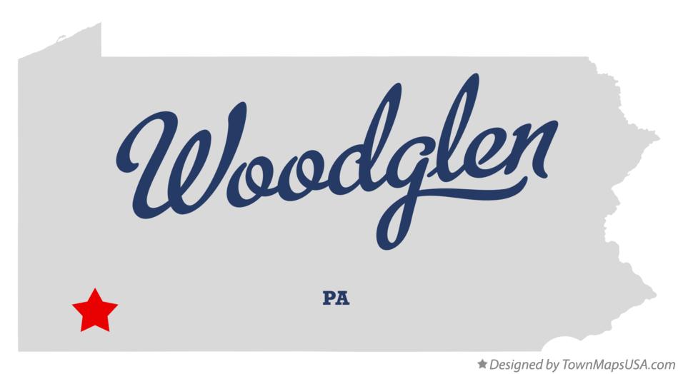 Map of Woodglen Pennsylvania PA