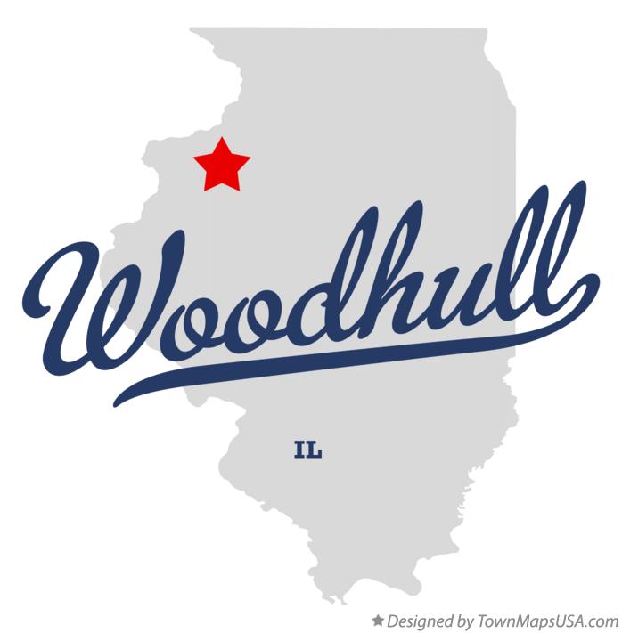 Map of Woodhull Illinois IL