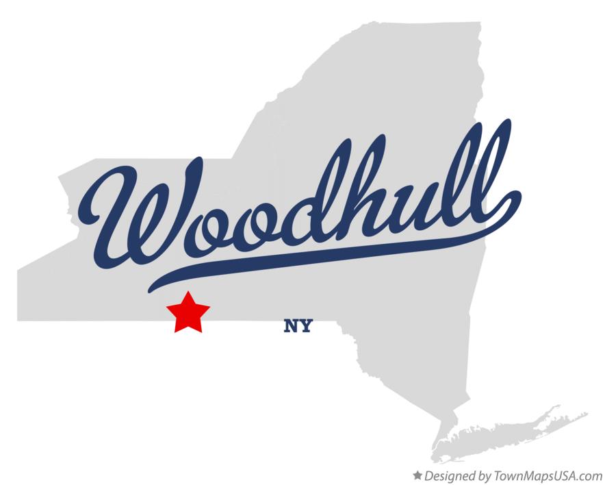 Map of Woodhull New York NY