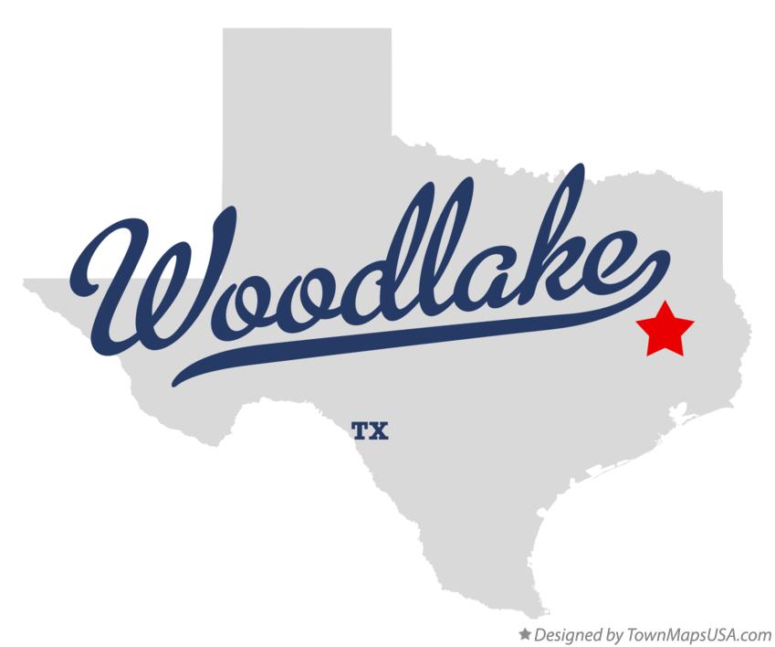 Map of Woodlake Texas TX