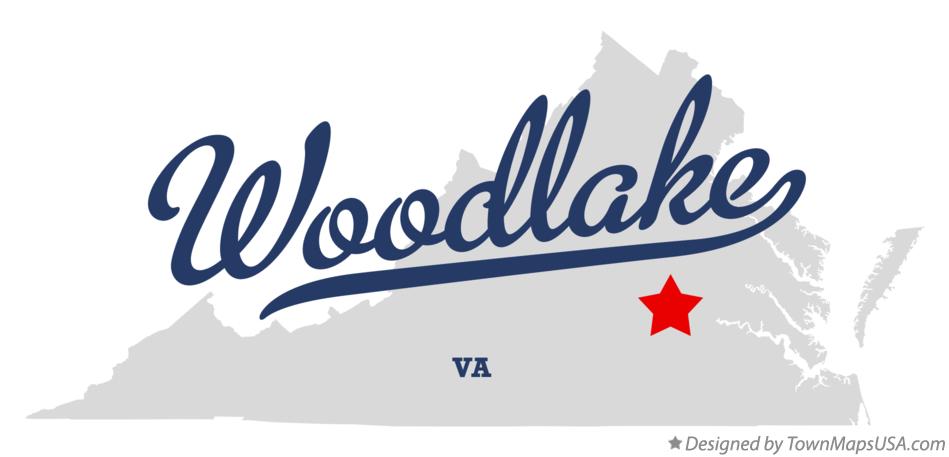 Map of Woodlake Virginia VA