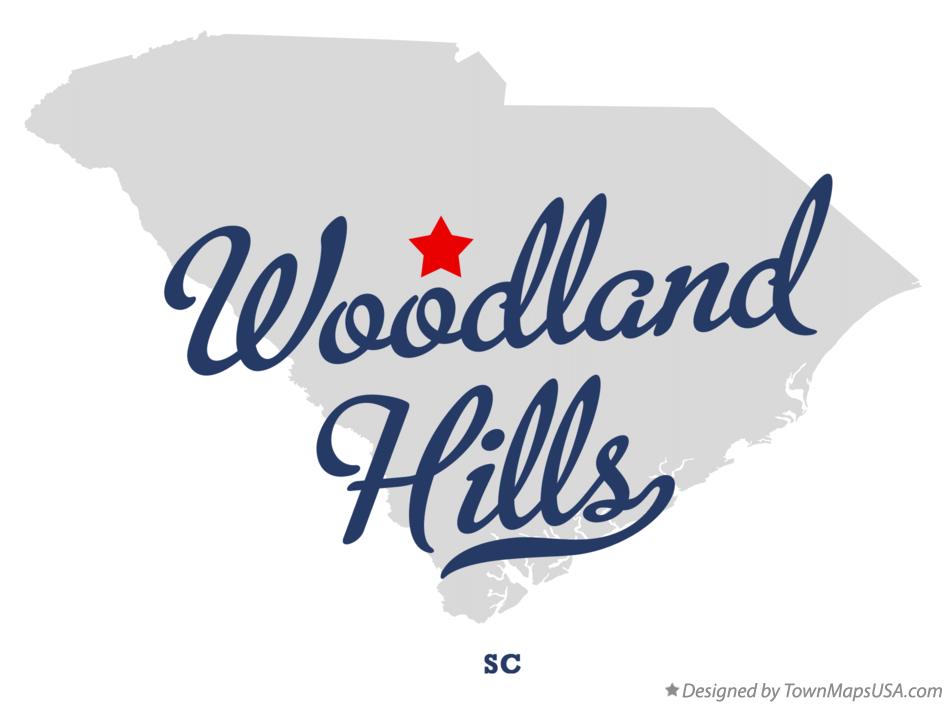 Map of Woodland Hills South Carolina SC