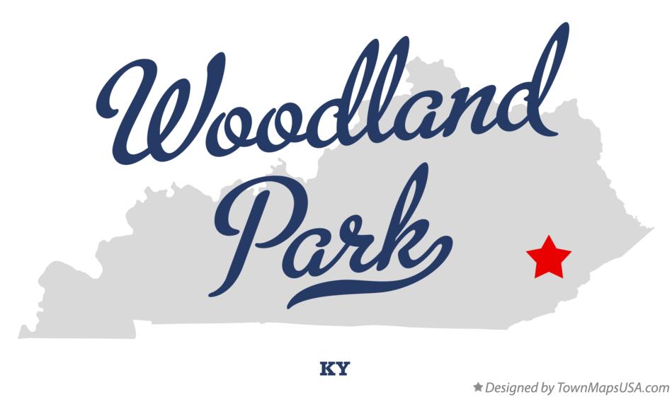 Map of Woodland Park Kentucky KY