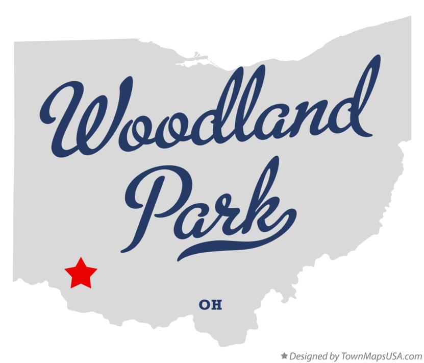 Map of Woodland Park Ohio OH