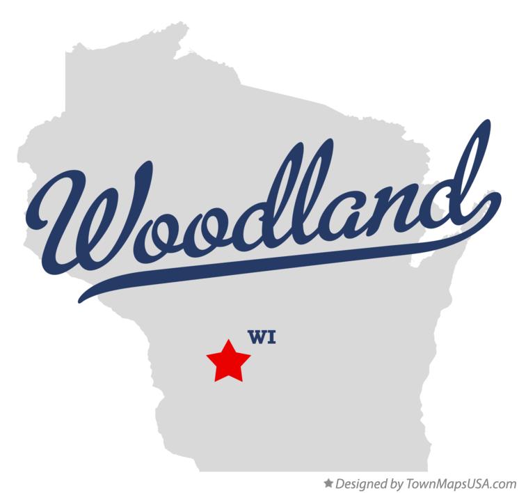 Map of Woodland Wisconsin WI