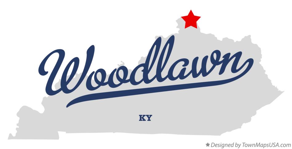 Map of Woodlawn Kentucky KY