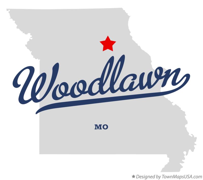 Map of Woodlawn Missouri MO