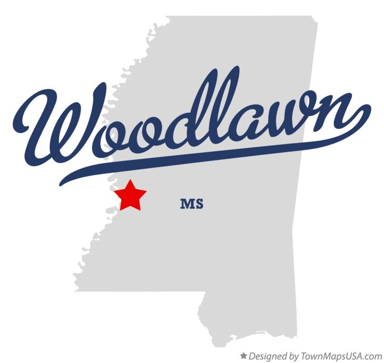 Map of Woodlawn Mississippi MS