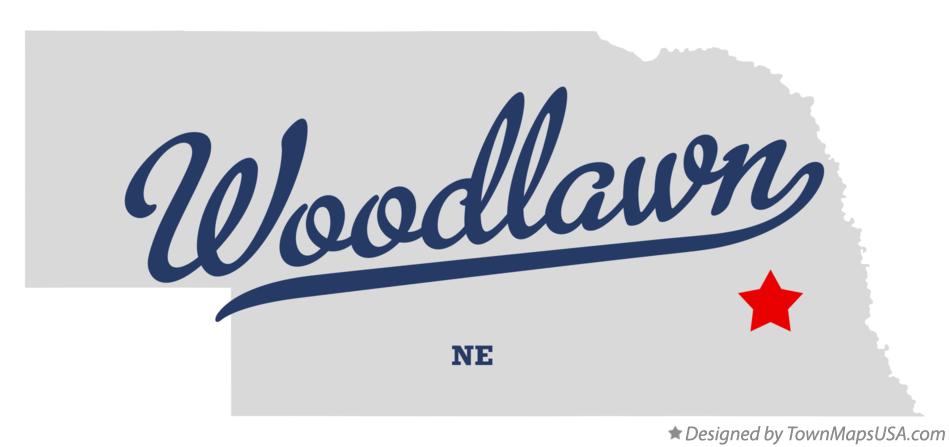 Map of Woodlawn Nebraska NE